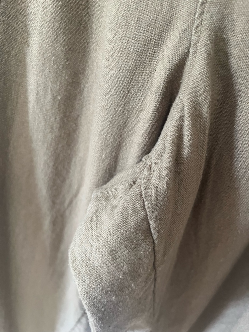 universal thread brown linen blend straight leg crop pant xl - Picture 6 of 7